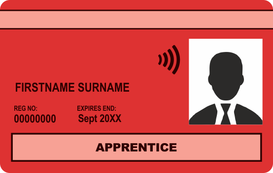 Red Apprentice CSCS Card