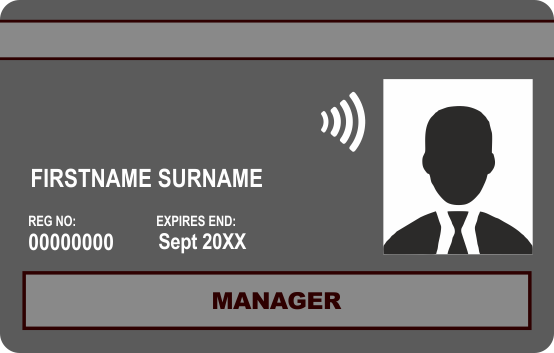 Black Manager Craft CSCS Card