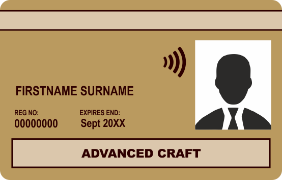 Gold Advanced Craft CSCS Card