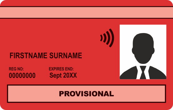 Red Provisional CSCS Card